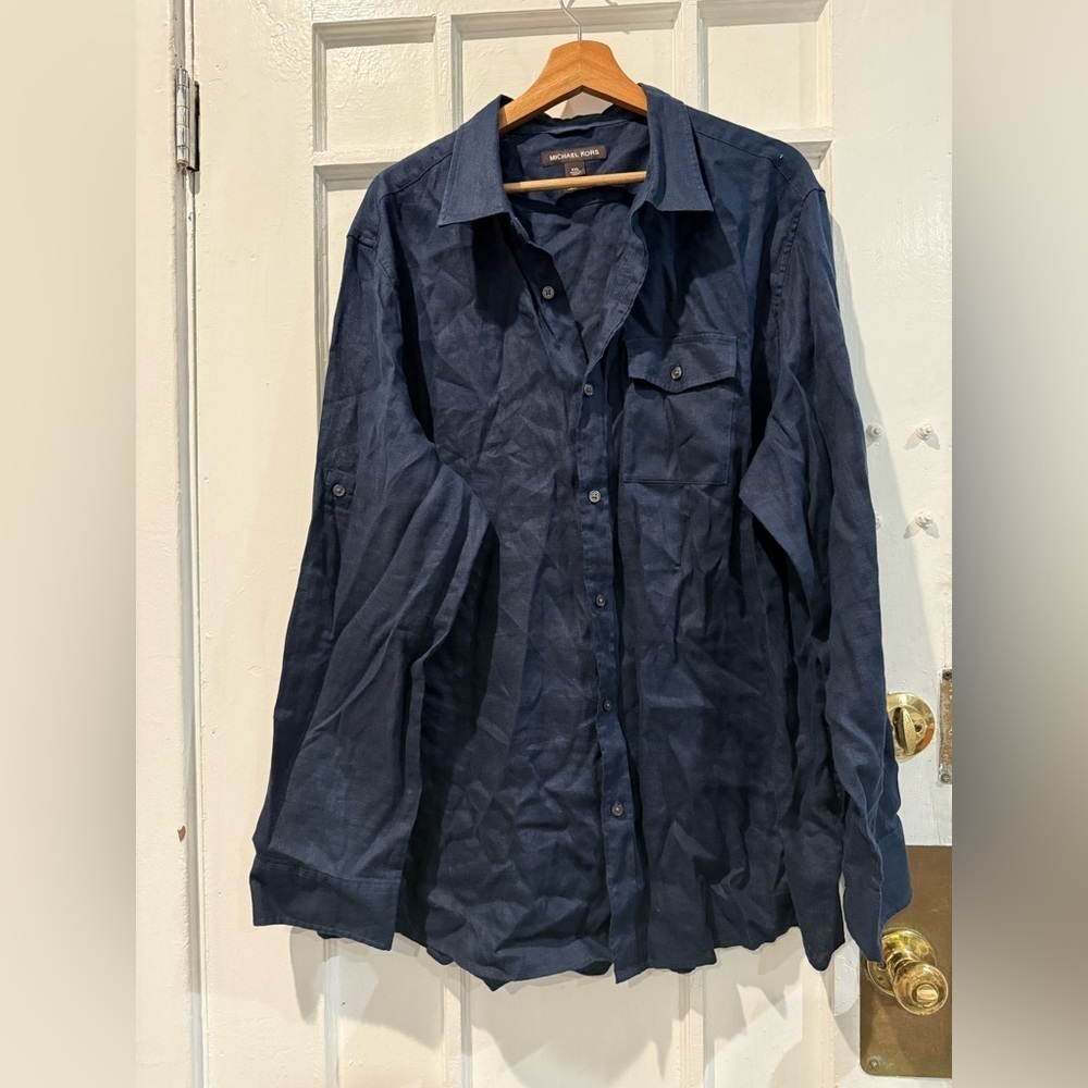 Michael Kors Dark Blue Shirt Jacket